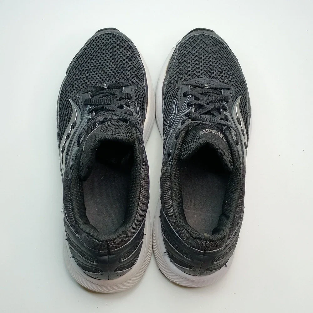 Saucony Cohesion 14 Running Shoes‎ Black Silver Mens Size 11  S20701-05
